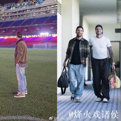 入乡随俗！梅西面带笑容与德保罗一同挤入面包车后排狭小空间